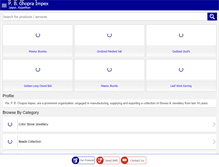 Tablet Screenshot of pbcimpex.com